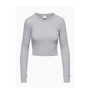 TNA cropped waffle long sleeve